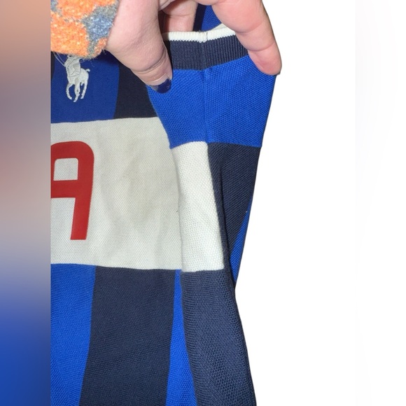 POLO RALPH LAUREN ITALIA FOOTBALL CLUB SINGLE STITCH SHIRT STRIPE MENS XL - Picture 2 of 9